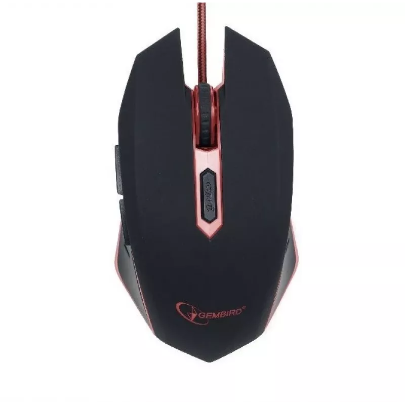 pelė USB OPTICAL GAMING/RED MUSG-001-R GEMBIRD