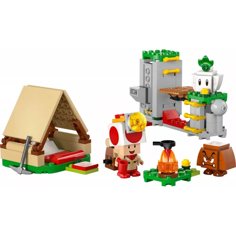 Konstruktorius LEGO Captain Toad's Camp rinkinys 72040 su interaktyviomis Super Mario funkcijomis