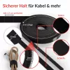 Label-The-Cable LTC RIP STRAP, lipnusis ir kilpinis juostos ritinys, nuplėšiamas, juodas, 3 m (LTC 1410-3)