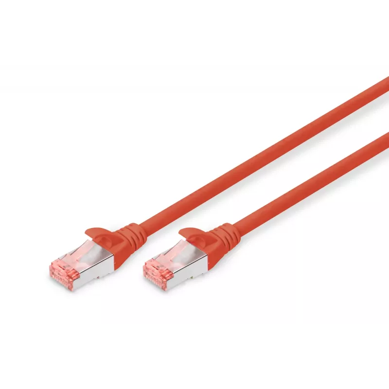 Patch Cord Digitus CAT 6 S/FTP DK-1644-005/R 0,5 m raudonas