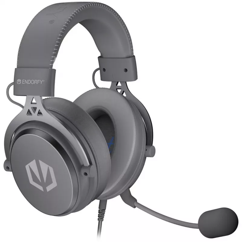 VIRO Plus USB Alt Gray, žaidimų ausinės tamsiai pilkos, USB-A, 3,5 mm lizdas, 7.1 USB garso plokštė