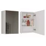 Vonios sieninė spintelė viršutinė e shop POLA 1DL BIEL — 400×220×600 mm, 3 lentynos, balta