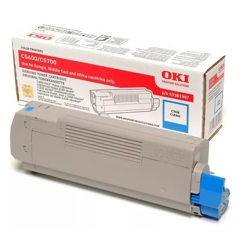 Toneris OKI Toner 43381907 Žydra 2000 puslapių