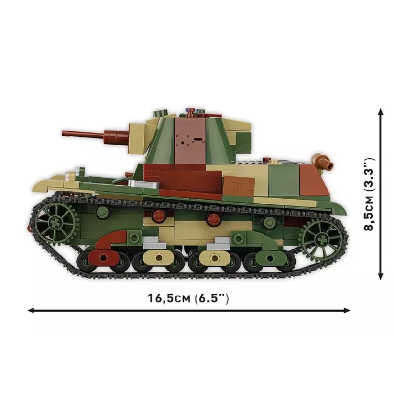 Cobi Building Blocks Light Tank 7TP modelis, 669 dalys, COBI-2661