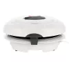 Vaflių keptuvė Adler AD 3038 — viena apvali vaflė, 1500 W, reguliuojamas termostatas, nelimpančios plokštės, pilka/baltas