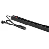 „Qoltec“ aliuminis PDU stovui | 16 A | 16 x „Schuko“ | vertikalus | 1,8 m