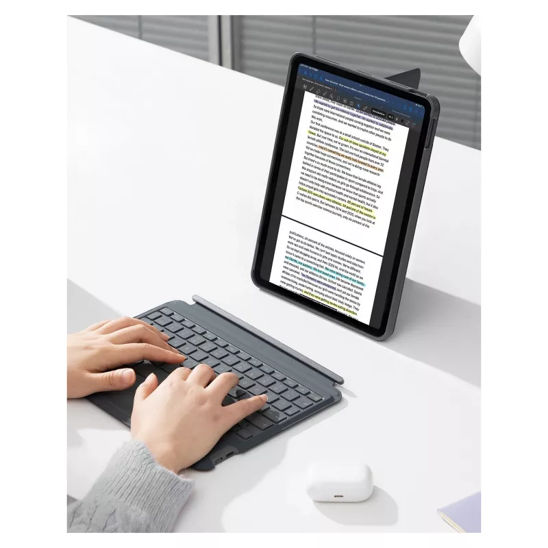 inateck klaviatūra iPad 11 iPad 10-os kartos suderinama QWERTZ pilka