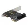 SATA PCI Express x1 kortelė DeLOCK 90010 žemo profilio formos faktorius