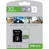 „MicroSDHC“ atminties kortelė PNY Elite 32 GB 10 klasės UHS-I P-SDU32GU185GW-GE
