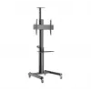 Ant grindų statomas televizoriaus stovas Gembird TVS-70T-02 37–70 colių ekranams, maks. 70 kg, VESA 200x200–600x400, pakreipimas ±5°/−12°, reguliuojamas aukštis, ratukai, kabelių valdymas