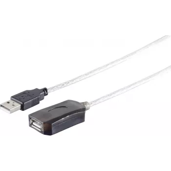 USB ilginimo kabelis ShiverPeaks 75604, aktyvus signalo stiprintuvas, 5 m ilgis, USB-A