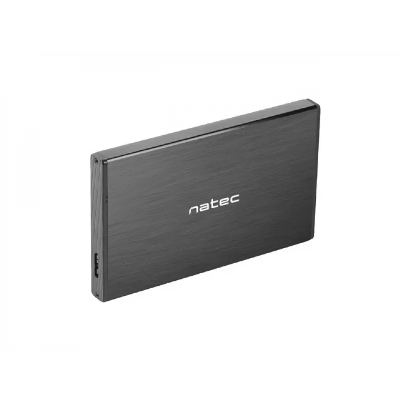 NATEC RHINO GO korpusas USB 3.0 2,5 inch SATA HDD/SSD, juodas aliuminis