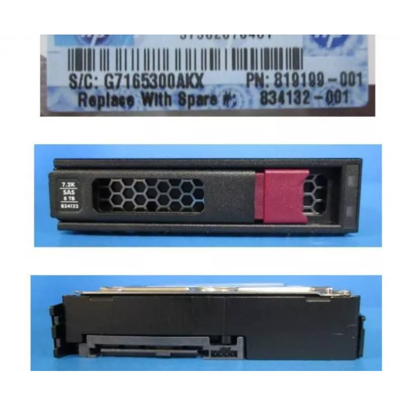 Vidinis kietasis diskas HPE 8 TB 3.5 col. SAS 7200 RPM 834132-001
