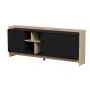 Cama PORTO 3D komoda 190x38x77 ąžuolas/juodas