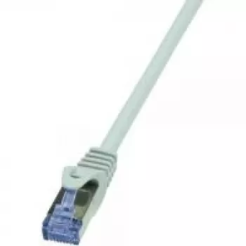 Tinklo kabelis LogiLink 0,25m RJ-45 Cat6a Pilkas