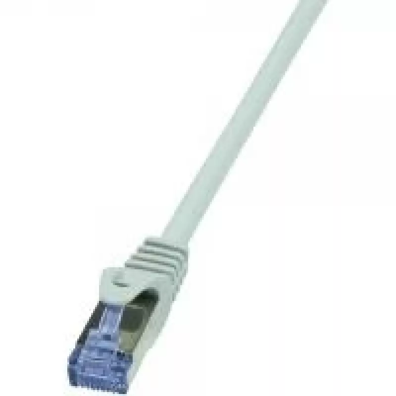 Tinklo kabelis LogiLink 0,25m RJ-45 Cat6a Pilkas