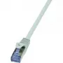Tinklo kabelis LogiLink 0,25m RJ-45 Cat6a Pilkas