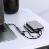 USB šakotuvas QOLTEC 53793 — USB 3.0 įvestis, 3× USB 2.0 prievadai