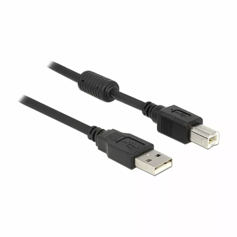 USB kabelis DeLOCK 83566 USB 2.0 1 m USB A USB B juodas