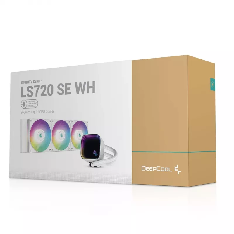 DeepCool LS720 SE WH procesoriaus visa-in-vieno skysčio aušintuvas 12 cm baltas 1 vnt.