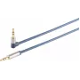 3,5 mm garso jungties laidas ShiverPeaks 30821-MHQ chromuotas metalinis plonas laidas 0,75 m