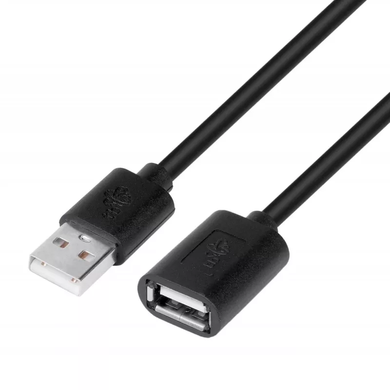 USB AM-AF ilginimo laidas, 1,8 m, juodas