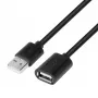 USB AM-AF ilginimo laidas, 1,8 m, juodas