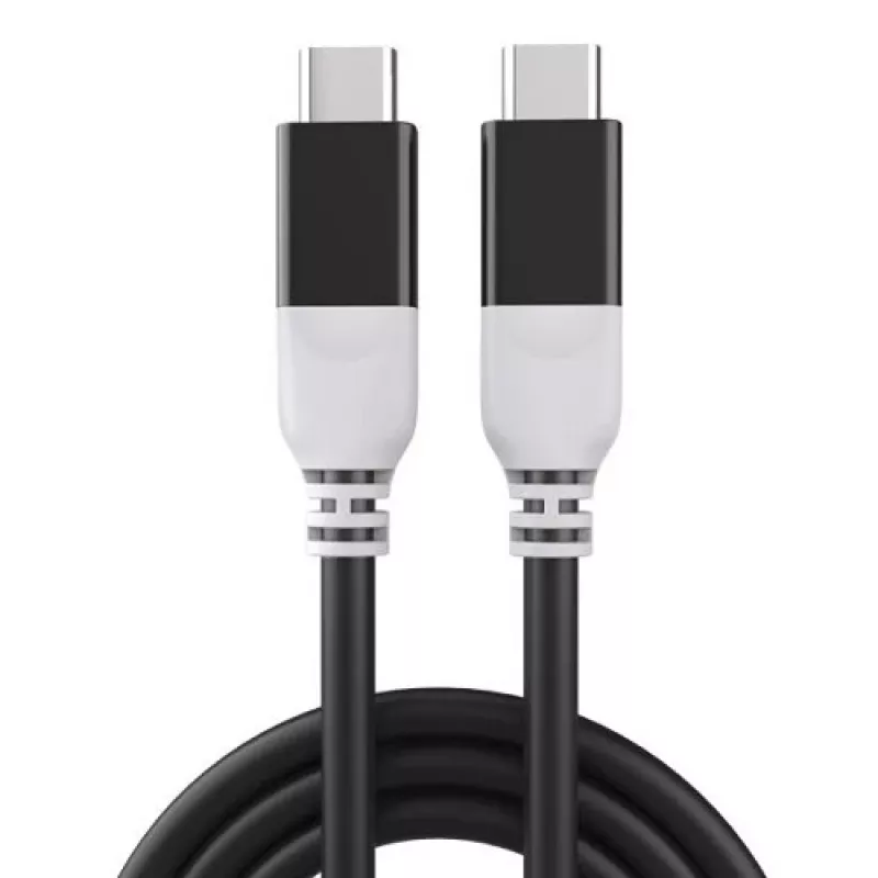Kabelis USB-C - USB-C, PD100W, 40Gbps, USB4 (juodas, 3m)