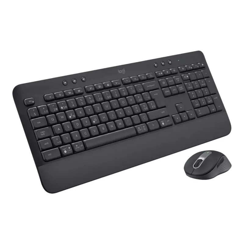 Logitech Signature MK650 Combo verslui belgiškas pilno dydžio belaidis klaviatūros ir pelės rinkinys