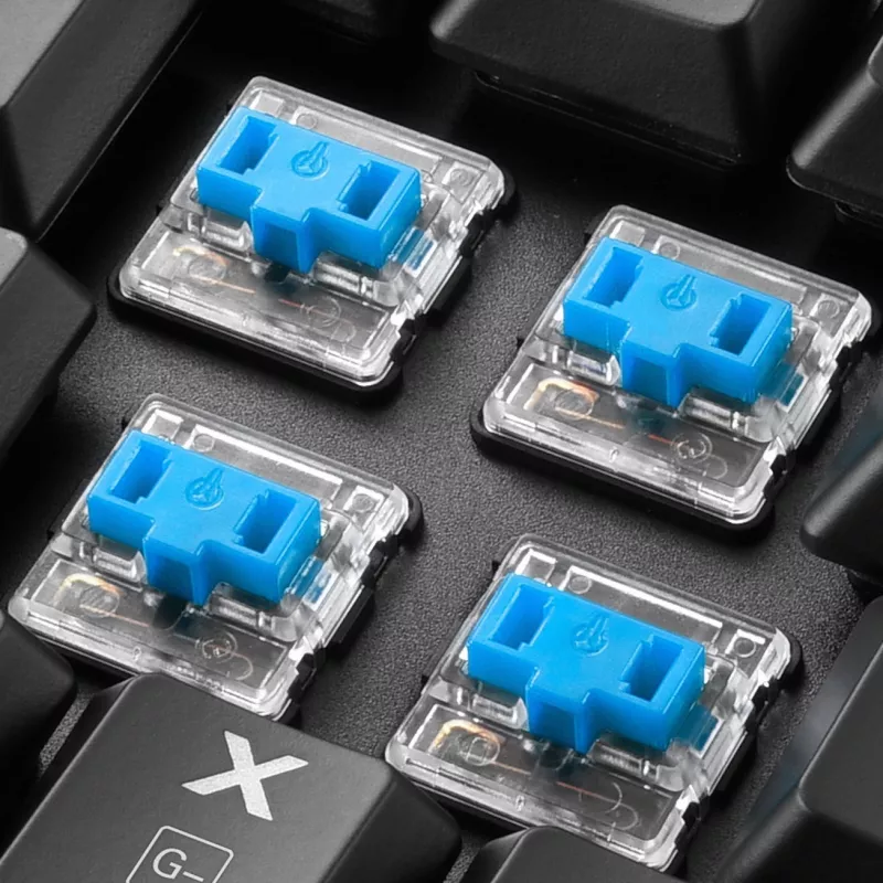 PureWriter RGB, Gaming Keyboard juoda, FR išdėstymas, Kailh Choc Low Profile Blue