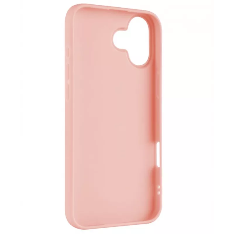 Fiksuota istorija | Užpakalinis dangtelis | Apple | iPhone 16 Plus | Gumotas | Rožinis