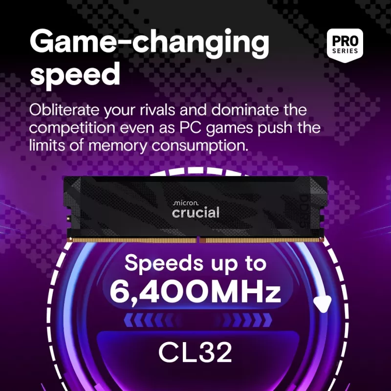 Atminties modulis Crucial Pro CP2K16G64C32U5B 32 GB DDR5 6400 MT/s