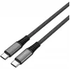 4smarts PremiumCord - USB laidas - USB-C (M) į USB-C (M) - USB 2.0 - 20 V - 5 A - 1,5 m - USB maitinimo šaltinis (100 W) - Juoda