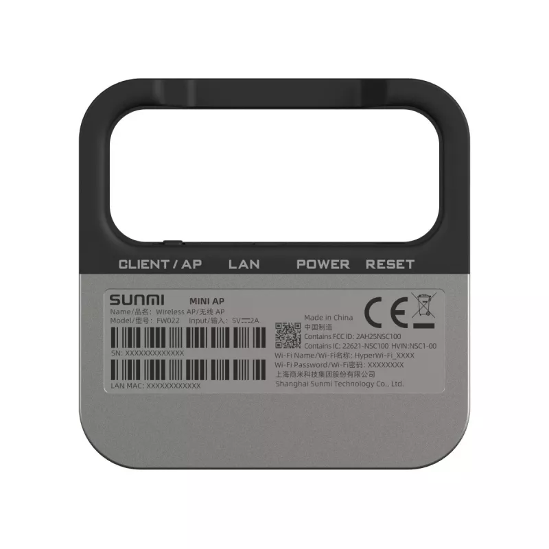 MINI AP prieigos taškas Sunmi Mini AP Wi-Fi 1GHz Wi-Fi 802.11ah