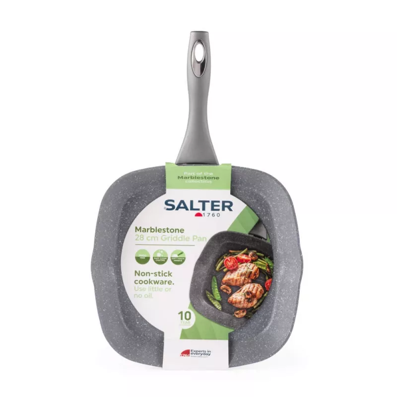 Kepimo keptuvė Salter 28 cm nelimpanti marmuro danga