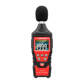 Skaitmeninis decibelų matuoklis Habotest HT622B — garso lygio matuoklis su A/C svėrimu, USB sąsaja
