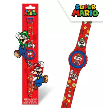 Kids Euroswan Wristwatch Super Mario — vaikiškas analoginis/skaitmeninis laikrodis, modelis GSM4234