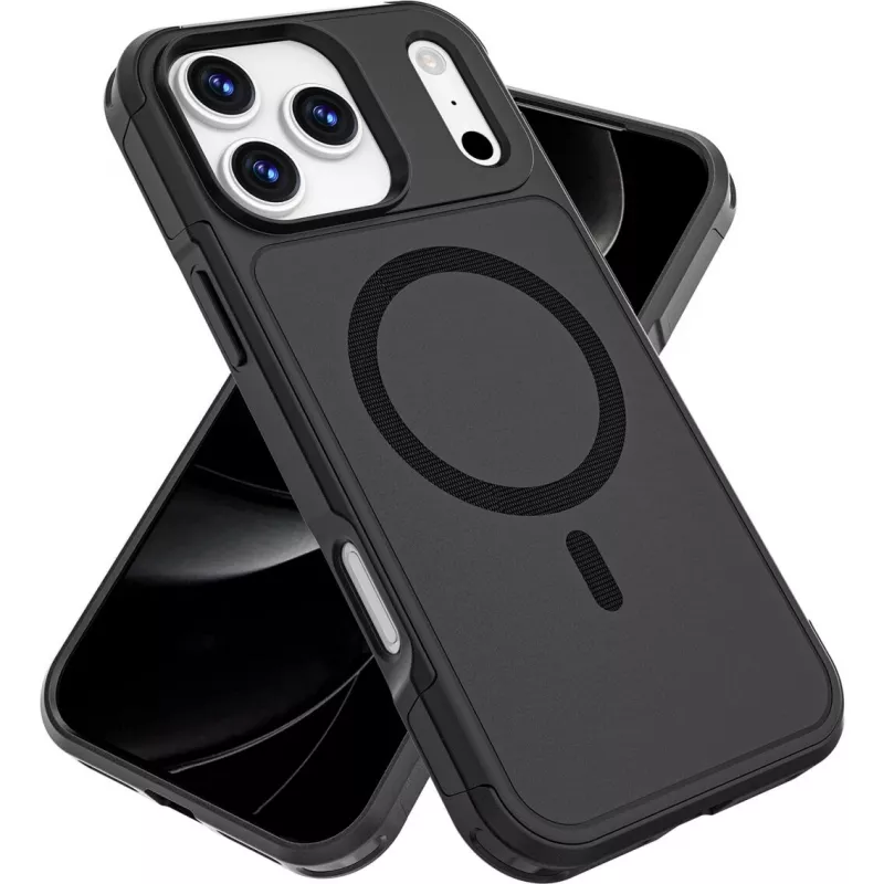 Kraštinis dėklas 4smarts Defend iPhone 17 Pro Max Juodas 17,5 cm