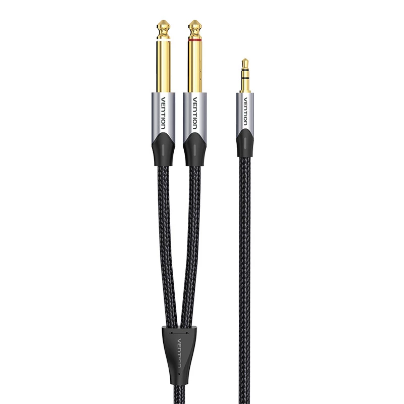 Audio kabelis Vention BARHL 3,5 mm mini lizdas į 2x 6,35 mm kištukai, 10 m