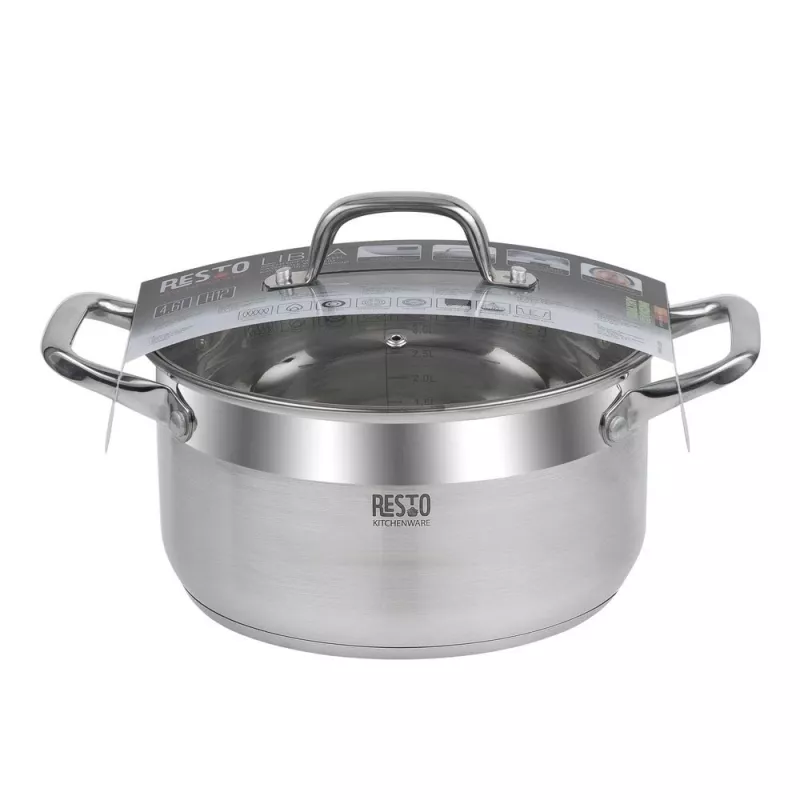 Resto Kitchenware Libra 4,6 L apvalus nerūdijantis plienas