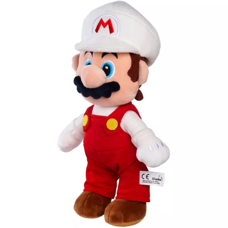 Super Mario - Feuer Mario pliušinis žaislas, 30 cm