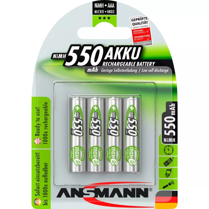 Baterija Ansmann Blister 4 X Accu AAA 550 mAh