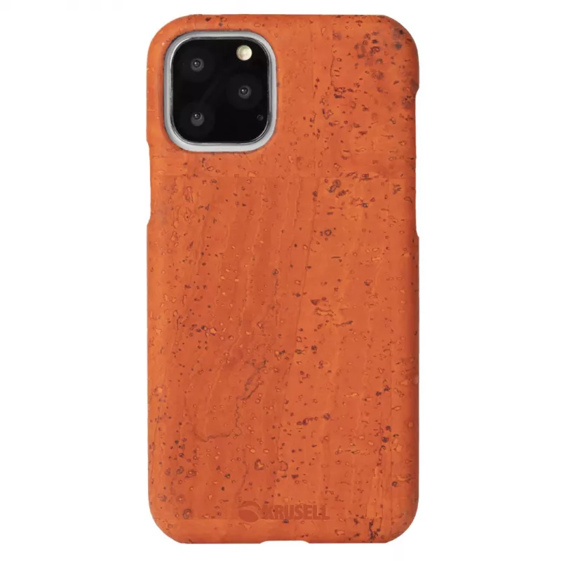 Apsauginis telefono dėklas Krusell Birka, skirtas Apple iPhone 11 Pro Max — rūdžių spalva