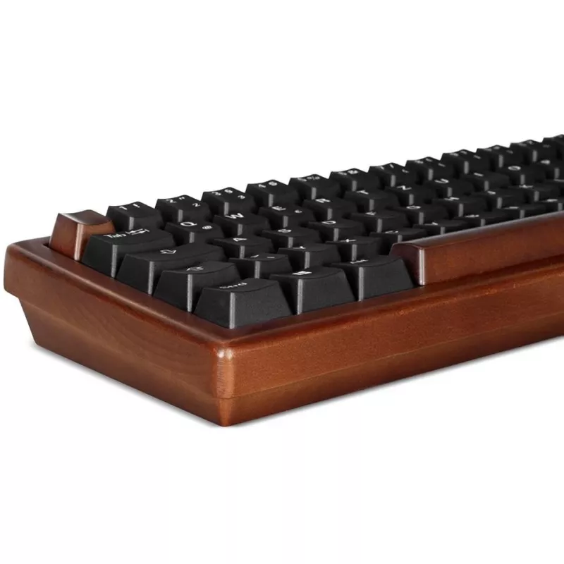 Sharkoon 100068100 klaviatūra, skirta biurui, USB, QWERTZ vokiška, medžio spalva, 61 klavišas, RGB LED