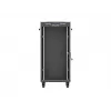 Laisvai stovinti stelažinė spinta LANBERG FF01-6624-12BL 24U 19 colių 600×600 mm, IP20, 1200 kg, juoda