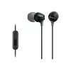 Sony MDR-EX15AP, laidinis, 8 - 22000 Hz, skambučiai/muzika, 3 g, ausinės, juodos