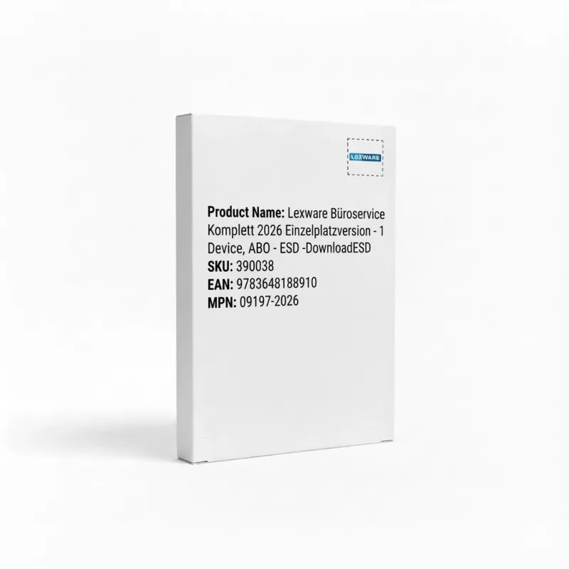 Lexware Complete Office Service 2026 Einzelplatzversion – 1 įrenginys, ABO – ESD – atsisiuntimas ESD