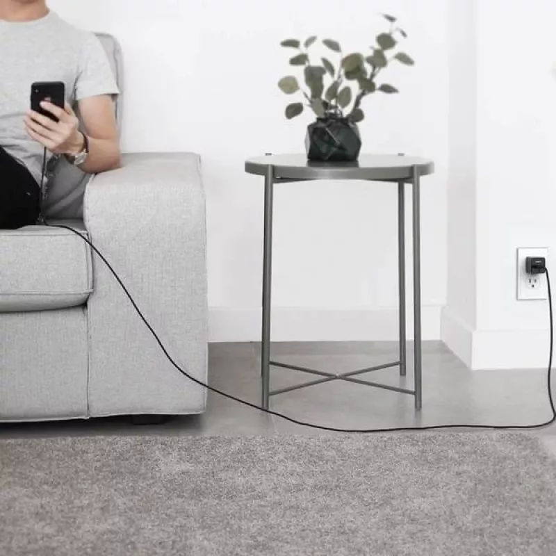„Lightning“ laidas AUKEY CB-AL05 1 m, juodas