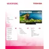 TV LED 43UV3F63DG 43 colių LED ekranas 4K raiška