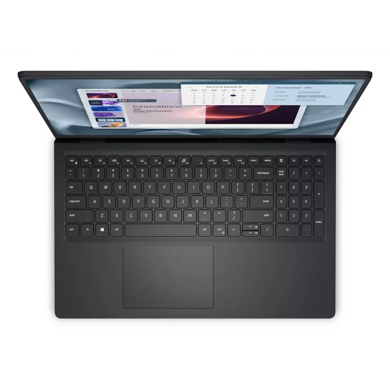 DELL Pro 15 Essential PV15250 Intel Core 3 100U Nešiojamasis kompiuteris 39,6 cm (15,6) Full HD 8 GB DDR5-SDRAM 512 GB SSD Wi-Fi 6 (802.11ax) Windows 11 Pro Juoda